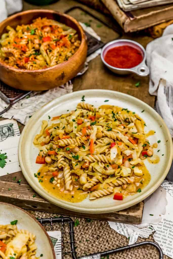 Vegan Hungarian Cabbage and Noodles Monkey and Me Kitchen Adventures