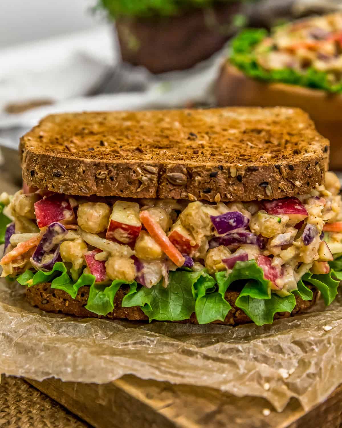 Asian Chickpea Salad Sandwich