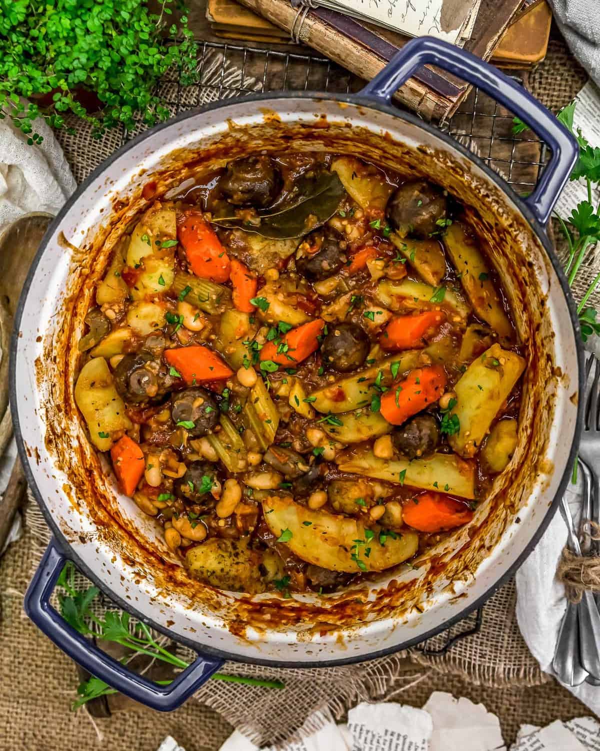 Pot of French Country Veggie Stew