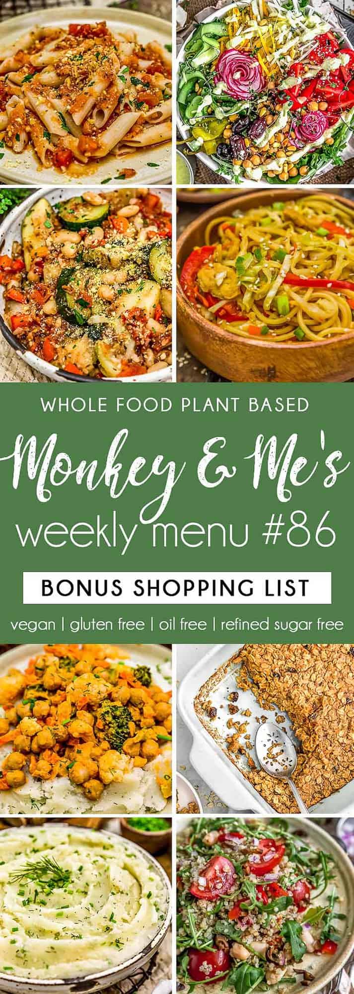 Monkey and Me's Menu 86 featuring 8 recipes