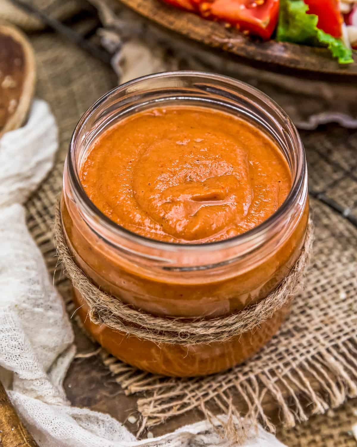 Oil Free French Dressing in a jar