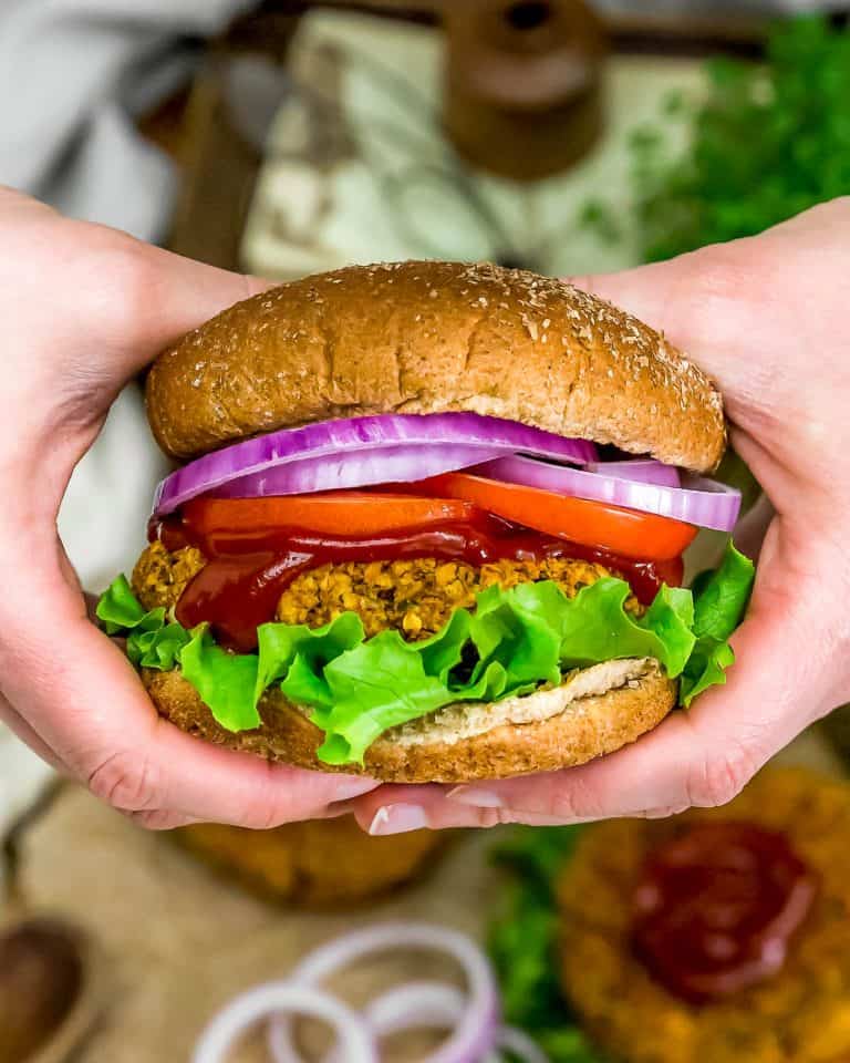 Vegan Italian Burger - Monkey and Me Kitchen Adventures