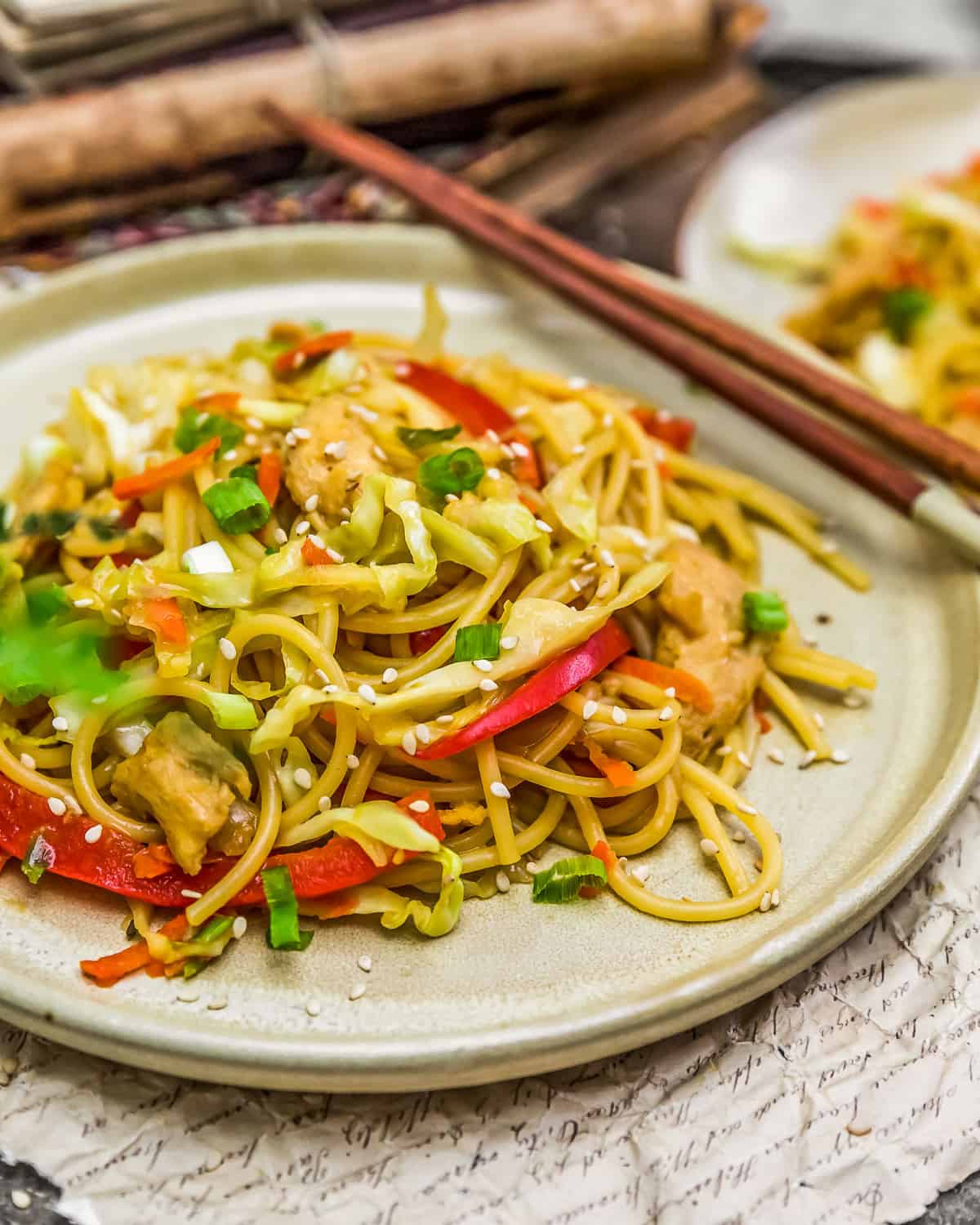 Vegetable Chow Mein - Monkey and Me Kitchen Adventures