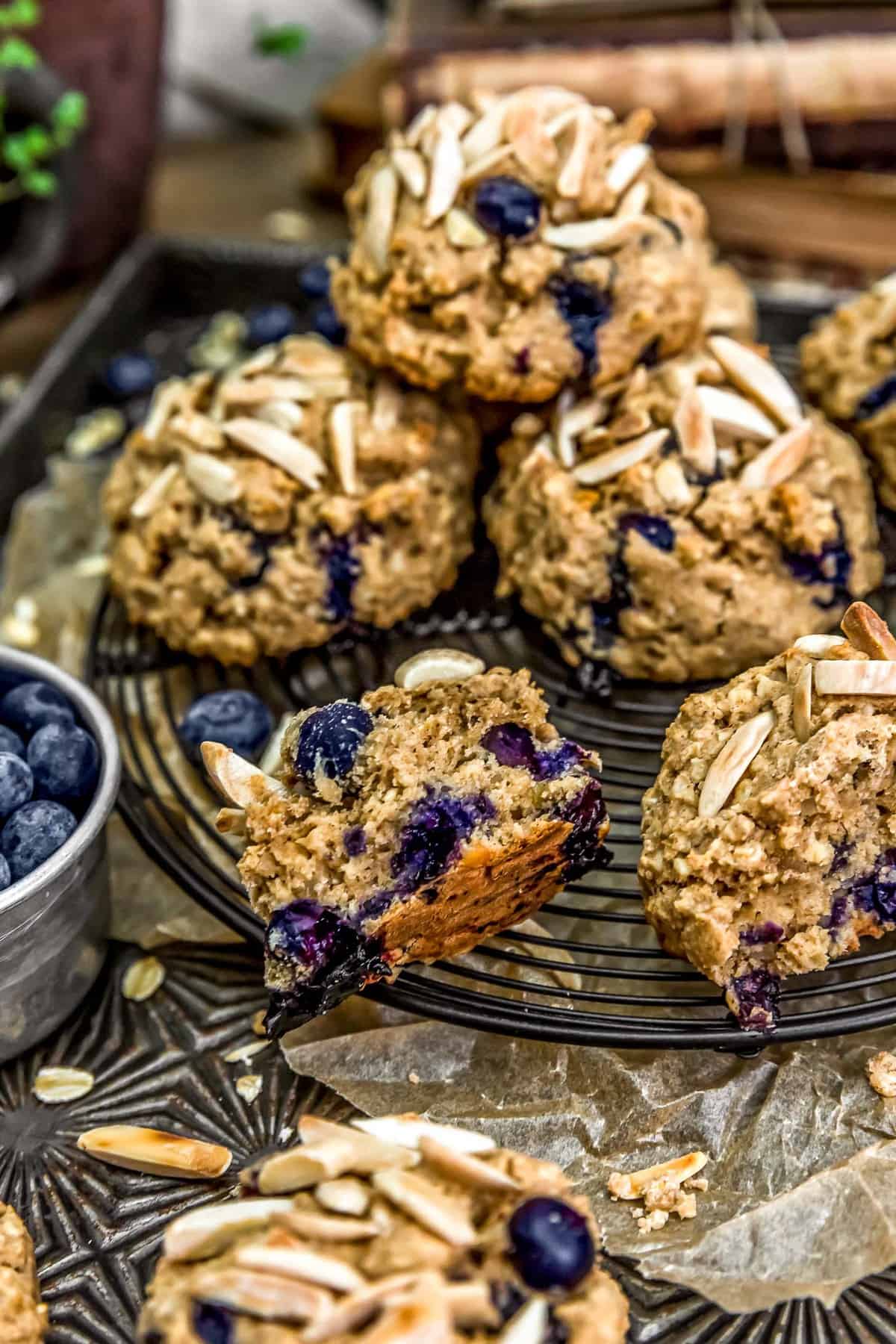 Blueberry Almond Breakfast Cookies