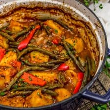 Italian Braised Green Beans and Potatoes-image