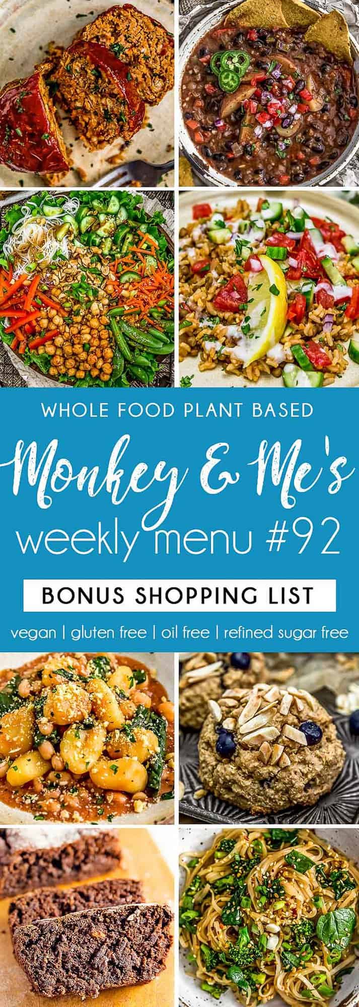 Monkey and Me's Menu 92 featuring 8 recipes