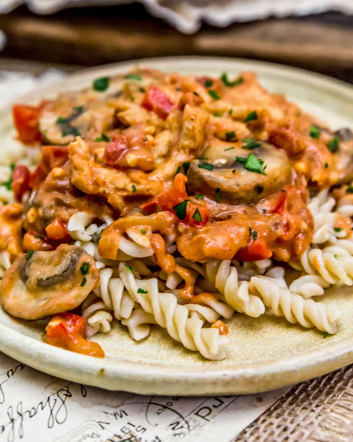 Vegan Hungarian “Chicken” Paprikash