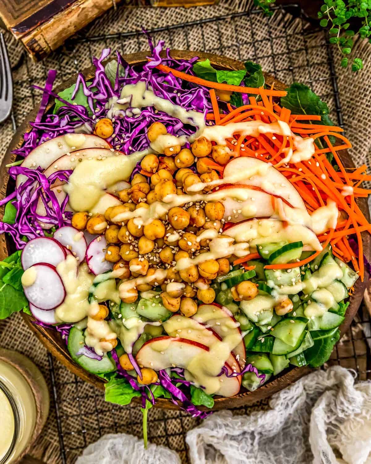 Salad with Apple Ginger Vinaigrette