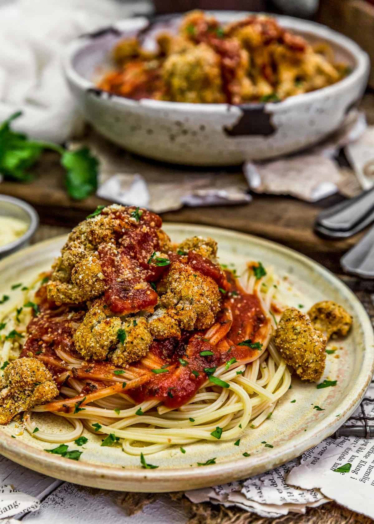 Plated Baked Italian Cauliflower