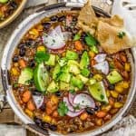 Bowl of Easy Vegan Mexican Posole