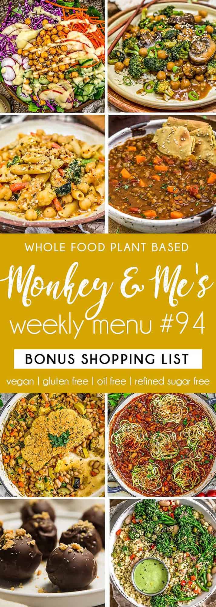 Monkey and Me's Menu 94 featuring 8 recipes