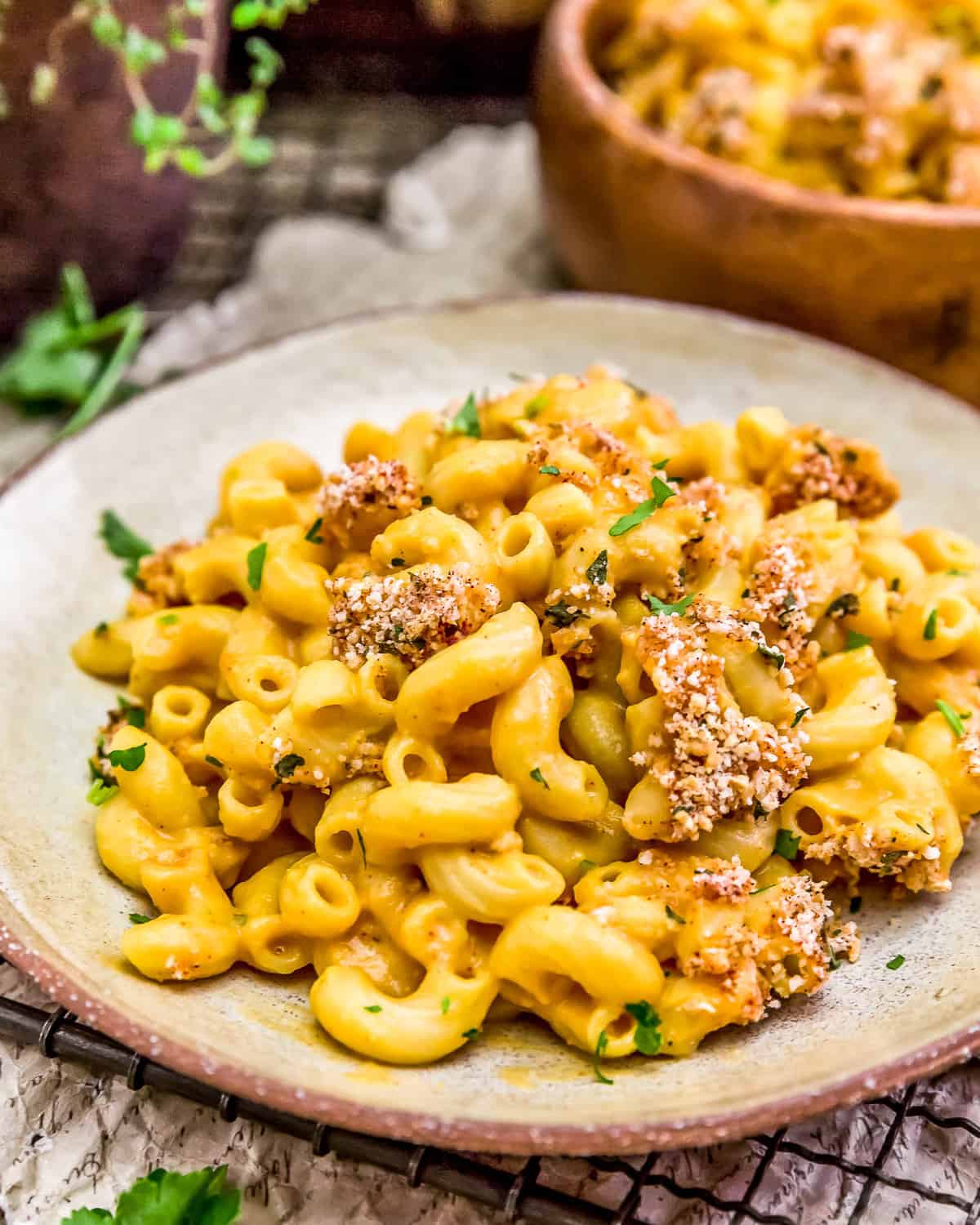 Vegan Cauliflower Mac and Cheese