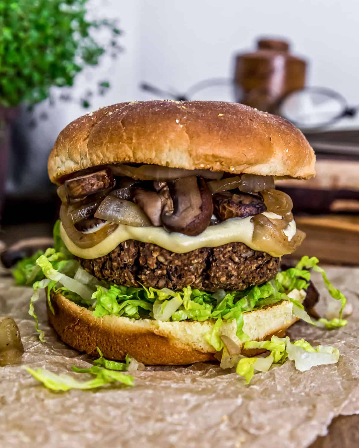 Vegan Patty Melt Burger