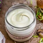 Vegan Tangy White Cheese Sauce in a Jar