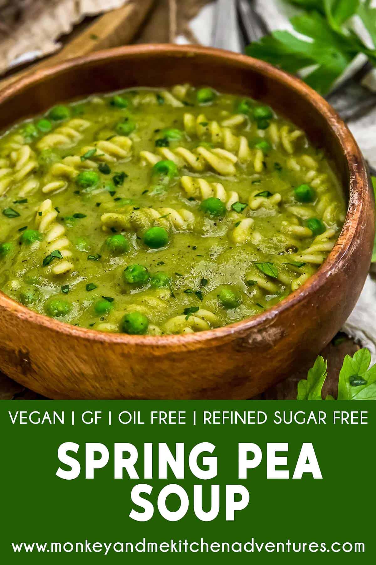 Spring Pea Soup with text description