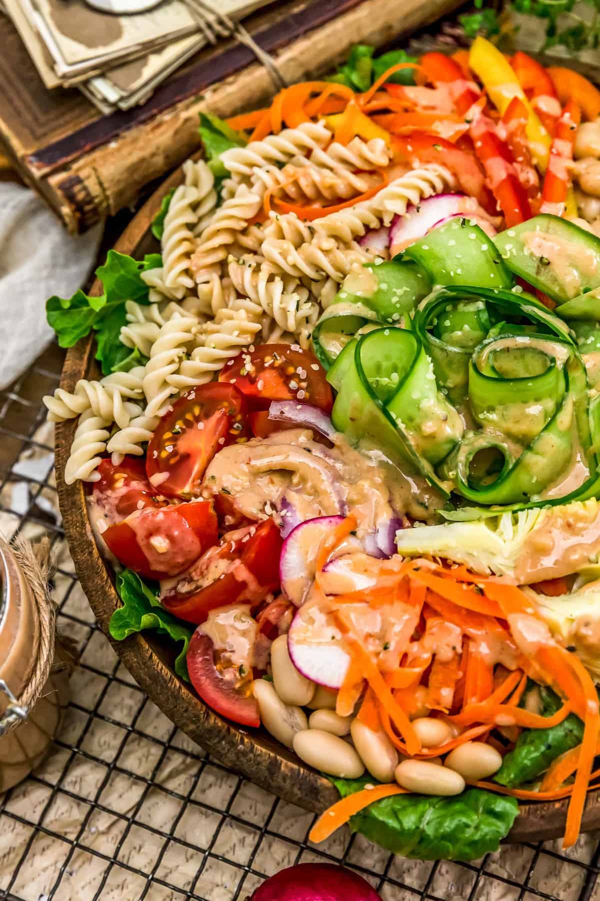 Oil Free Creamy Garlic Dressing Bowl