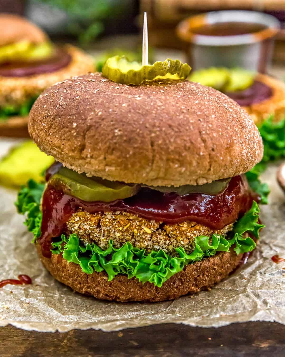 Vegan BBQ "Chicken" Patty Sandwich