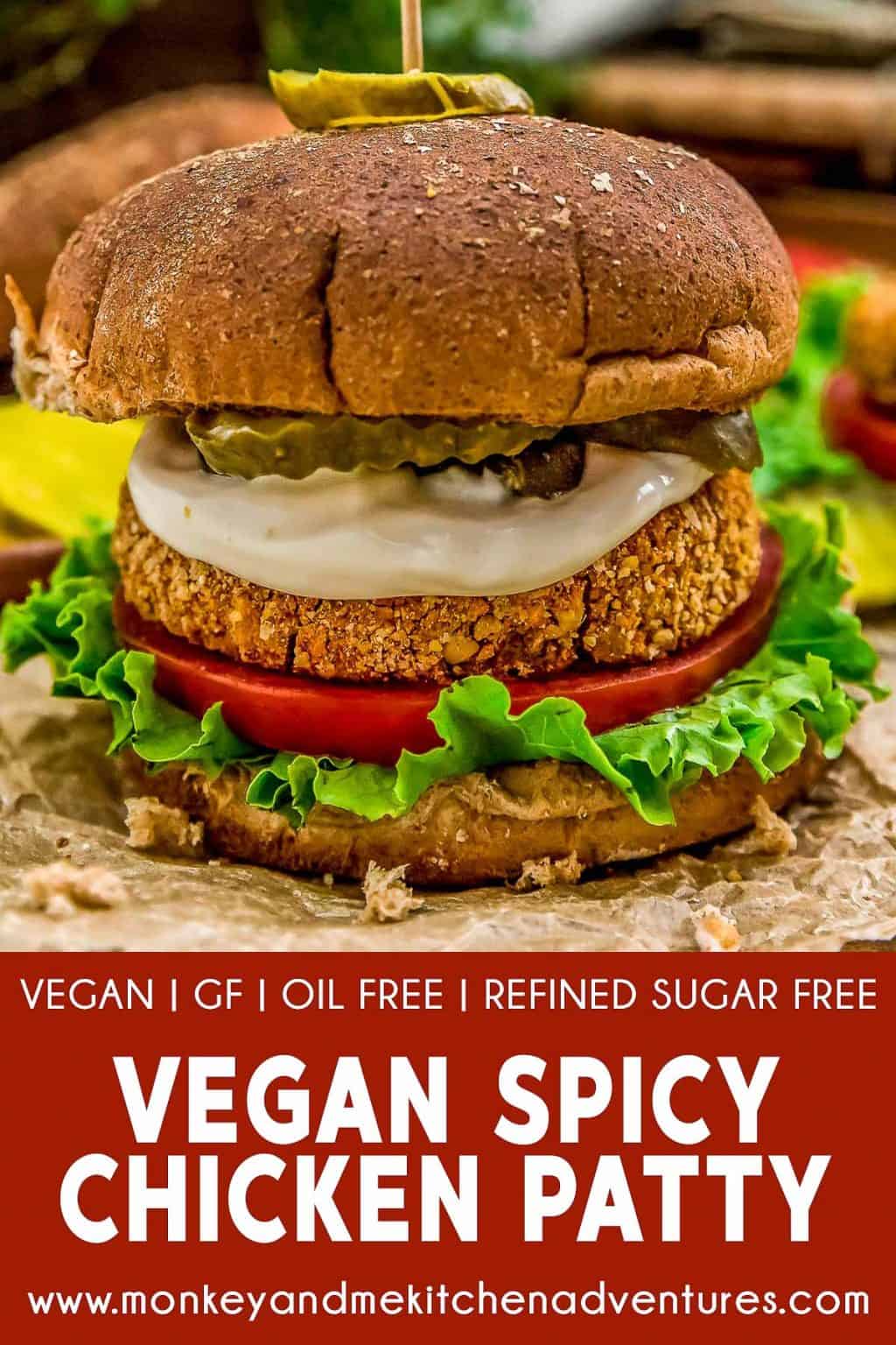 Vegan Spicy Chicken Patty Monkey And Me Kitchen Adventures