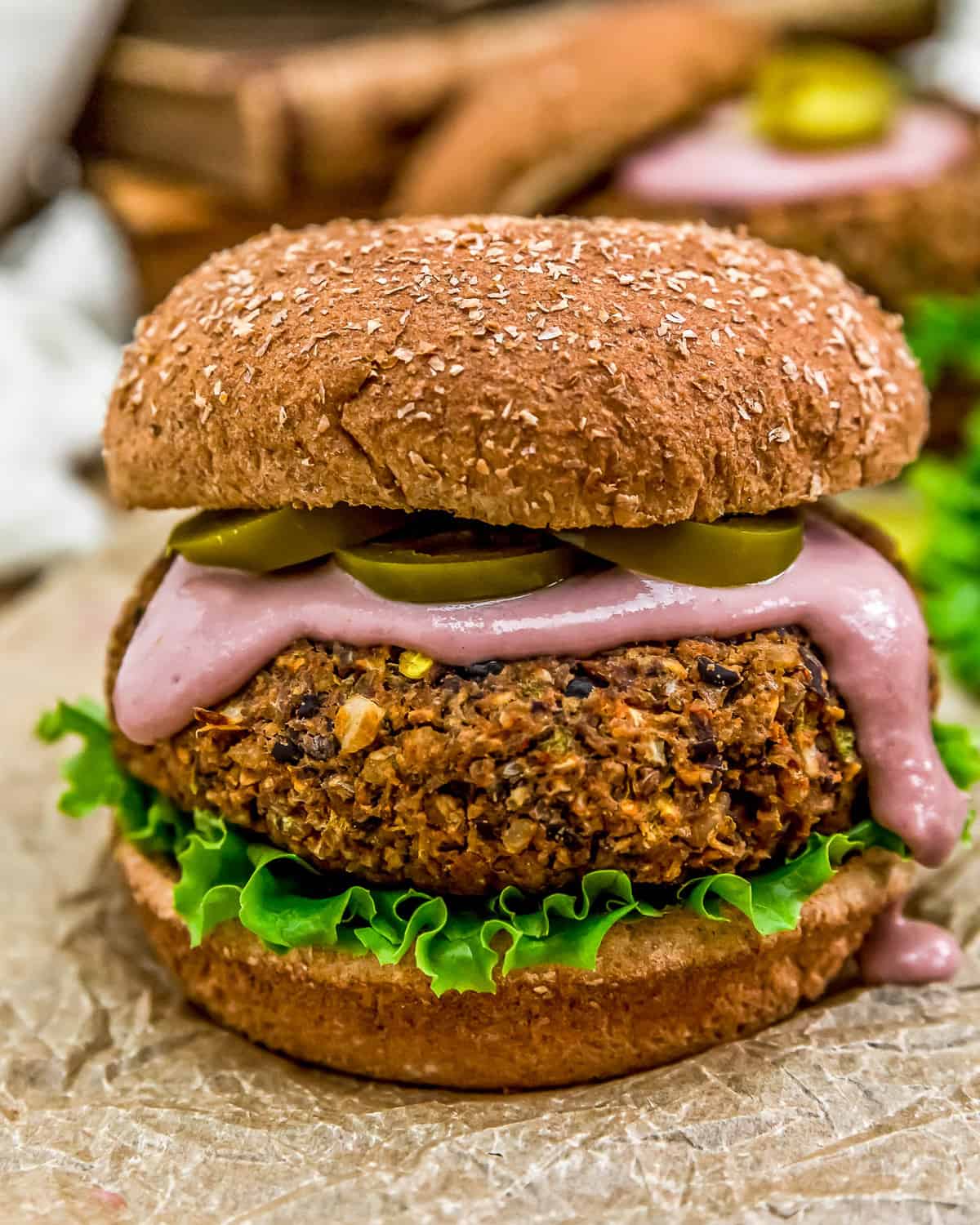 Vegan Jalapeño Popper Burger