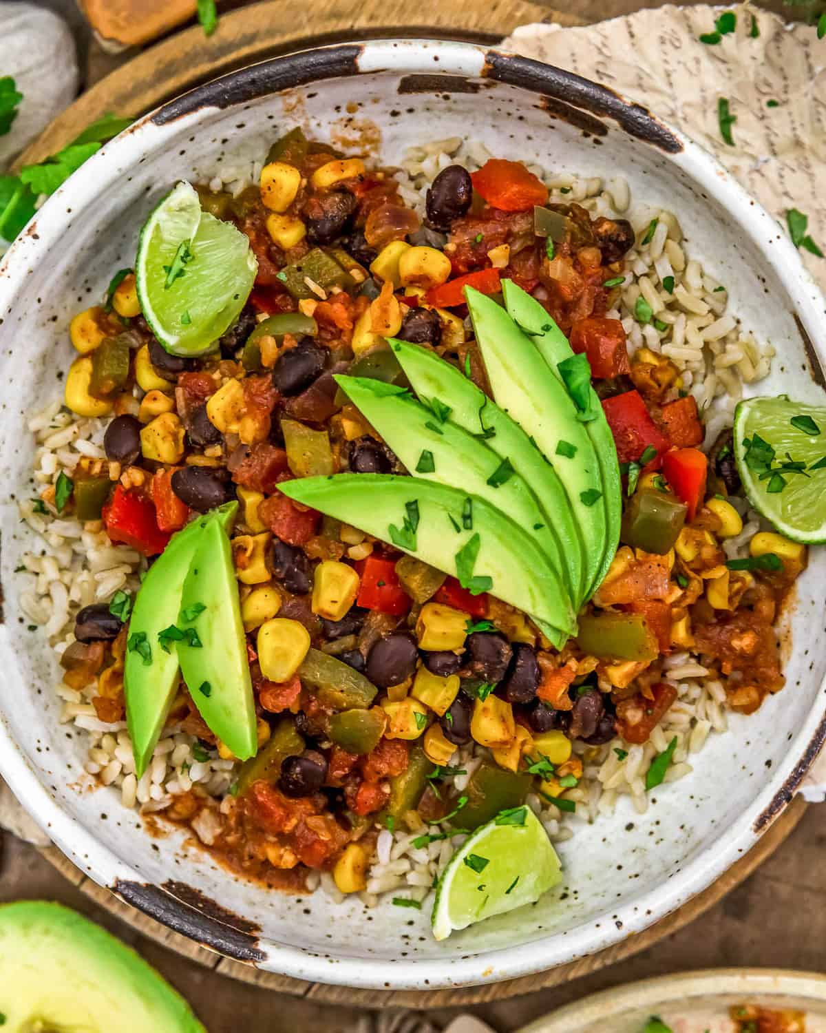 Bowl of Inside-Out Southwestern Stuffed Peppers