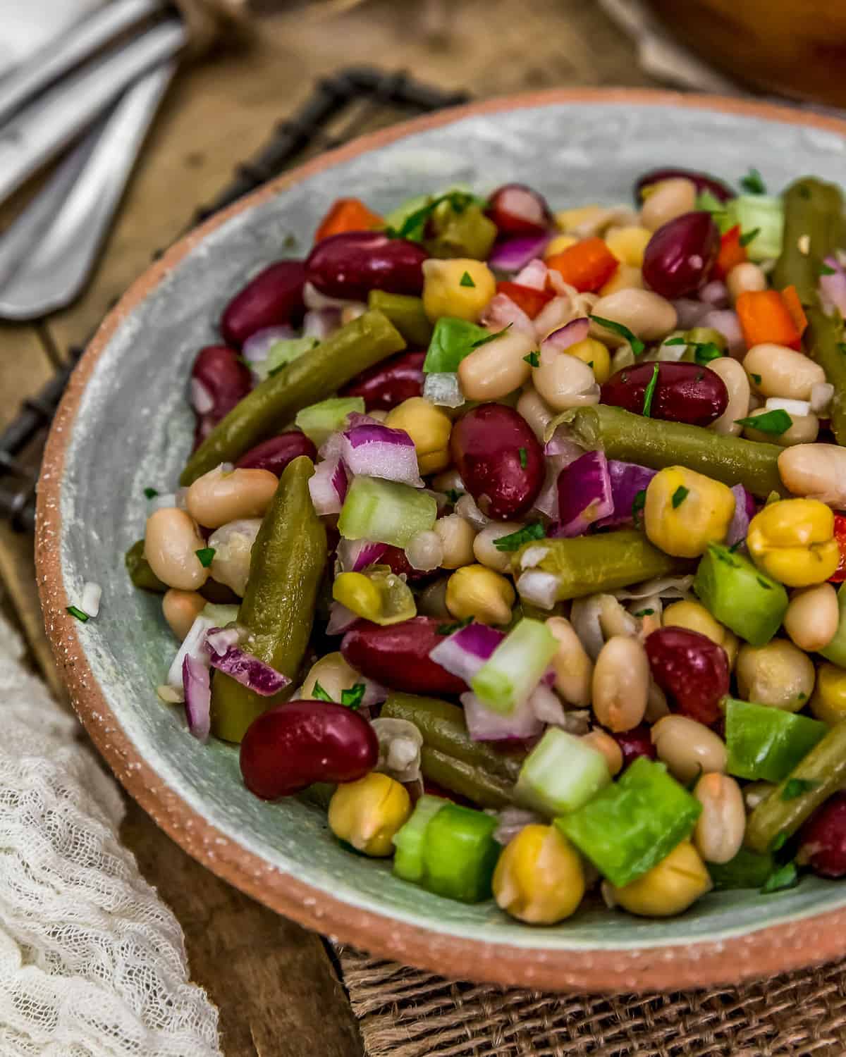 Oil Free Five Bean Salad