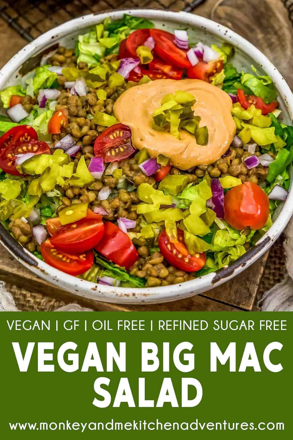 Vegan Big Mac Salad Monkey And Me Kitchen Adventures
