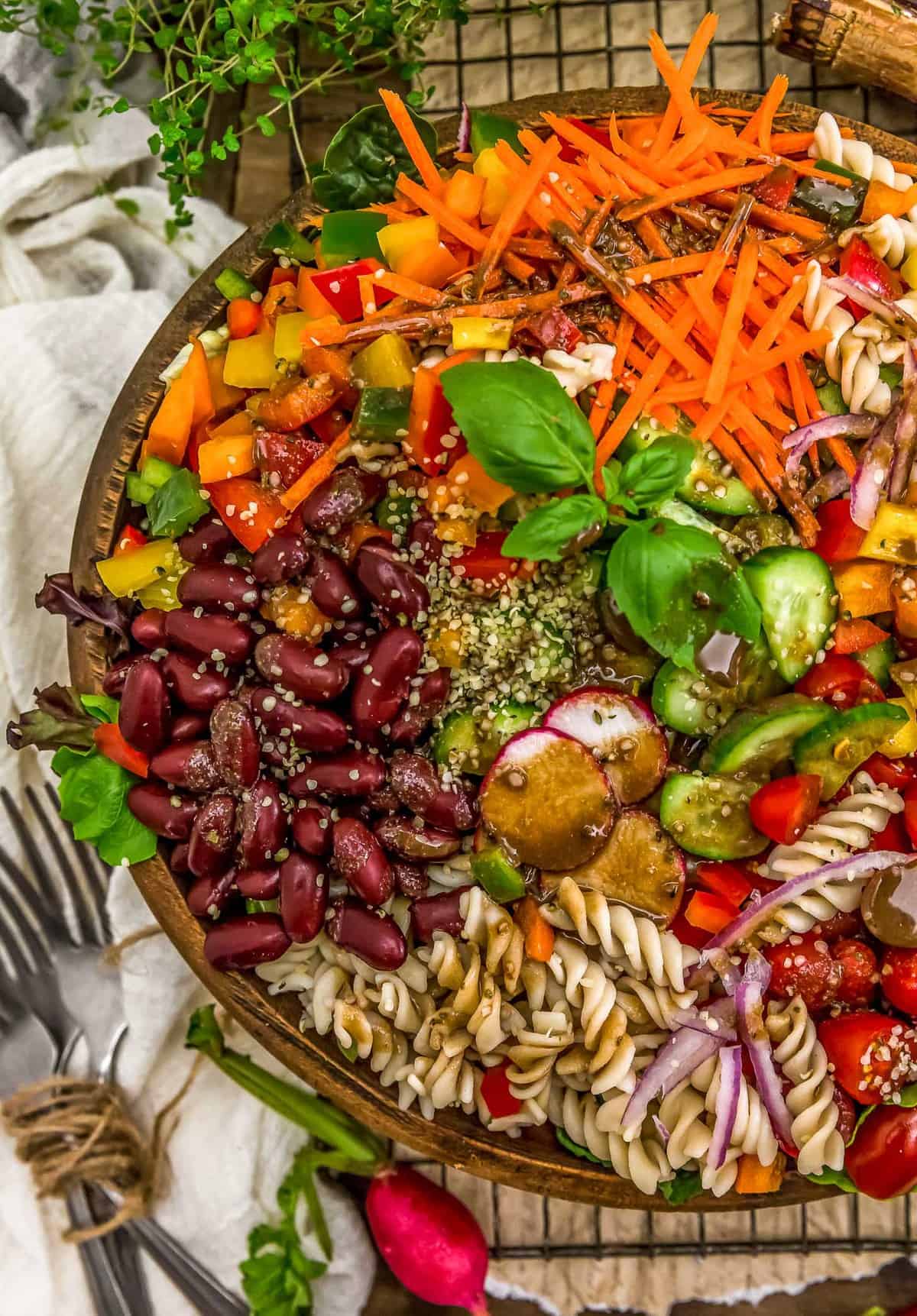 Edible Flower Salad with Basil Balsamic Vinaigrette — At Home with