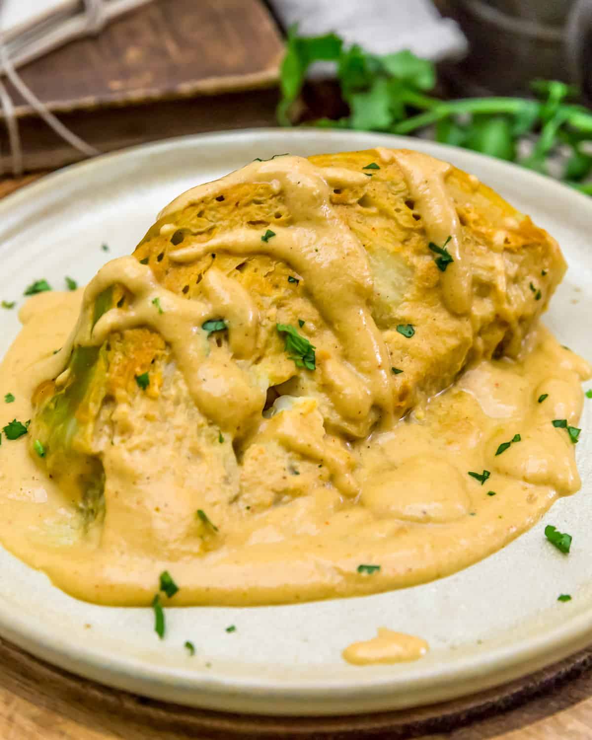 Vegan Southwestern Scalloped Cabbage