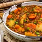 Bowl of Hungarian Lentil Vegetable Stew