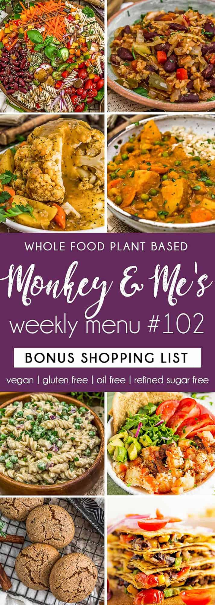 Monkey and Me's Menu 102 featuring 8 recipes