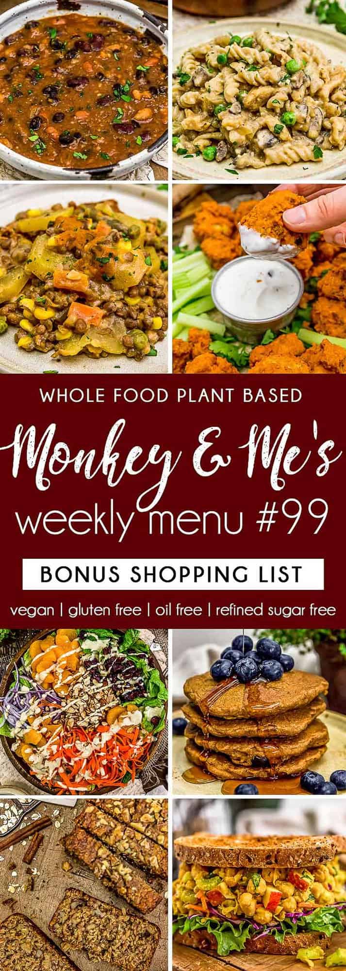 Monkey and Me's Menu 99 featuring 8 recipes