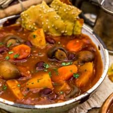 양송이버섯 강낭콩 토마토 스튜