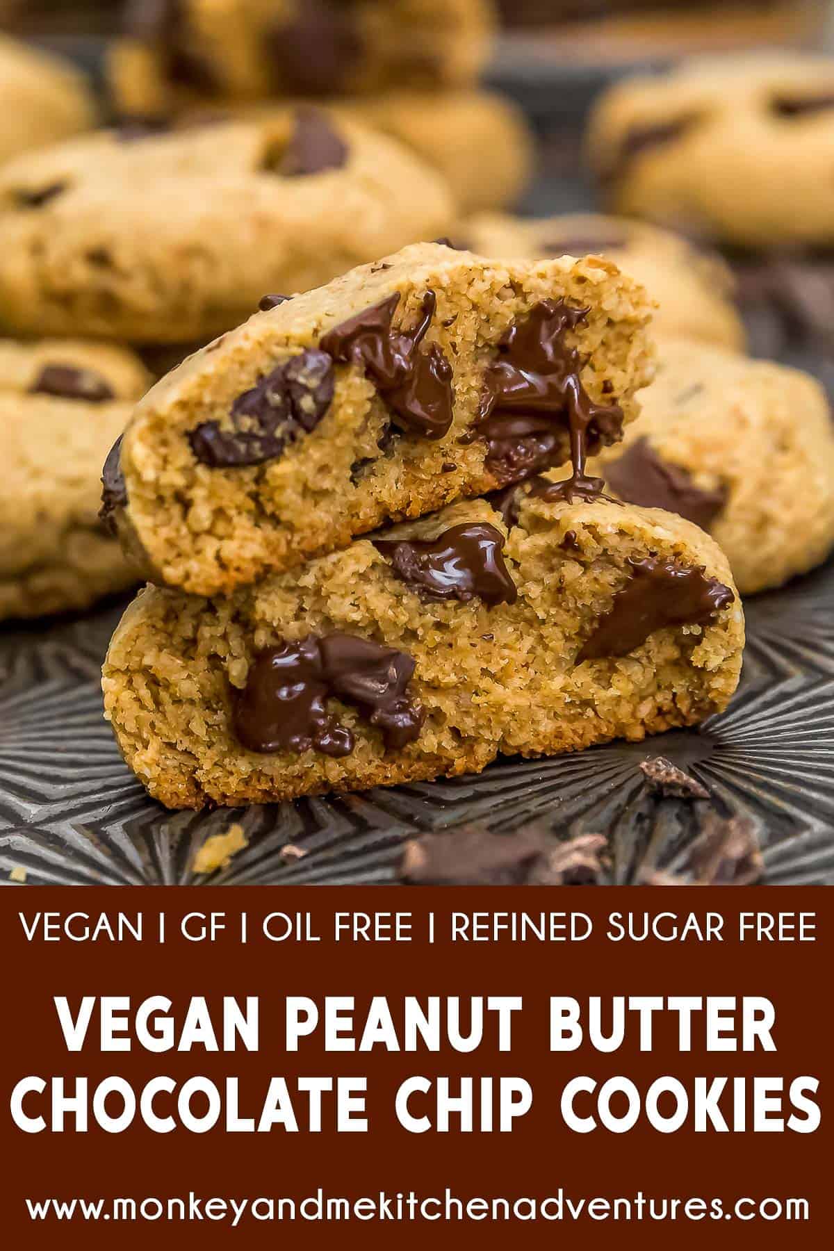 Vegan Peanut Butter Chocolate Chip Cookies Monkey and Me Kitchen