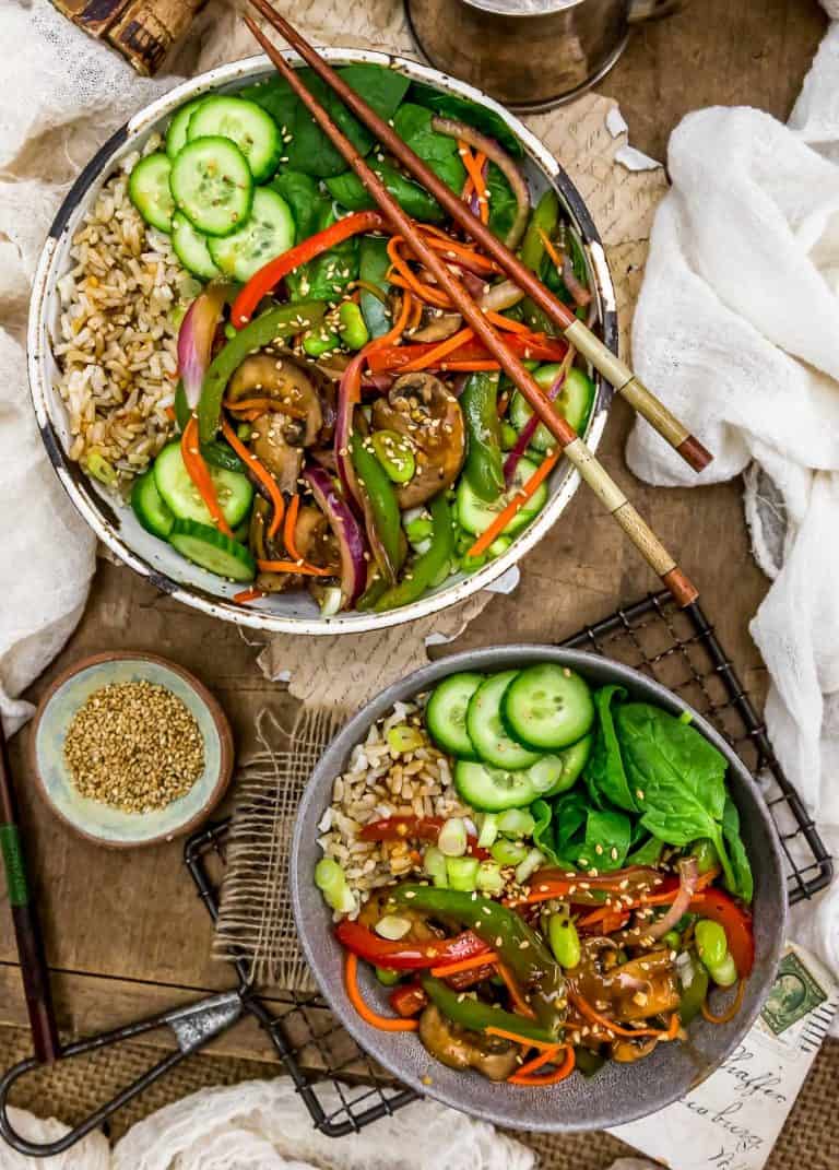 Asian Veggie Bowl - Monkey and Me Kitchen Adventures