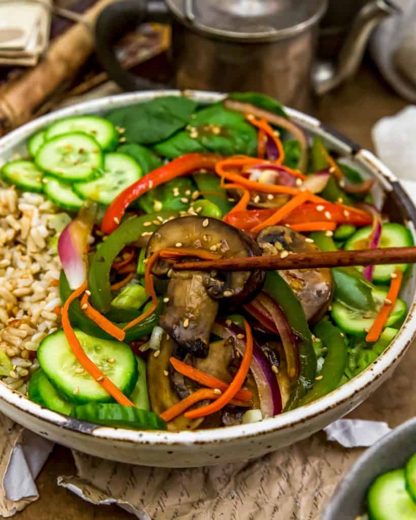 Asian Veggie Bowl - Monkey and Me Kitchen Adventures