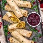 Tray of Harvest Veggie Rolls