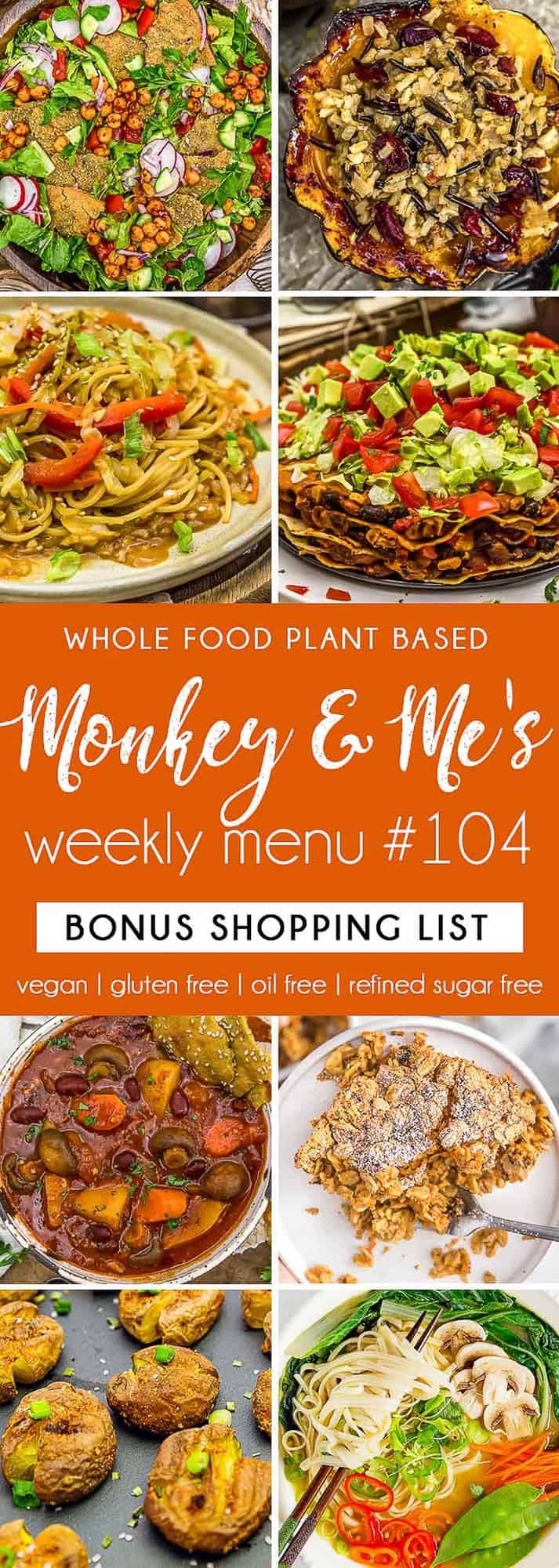 Monkey and Me's Menu 104 featuring 8 recipes