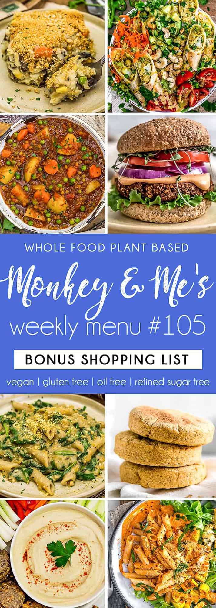 Monkey and Me's Menu 105 featuring 8 recipes