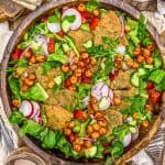 Bowl of Oil Free Lebanese Fattoush