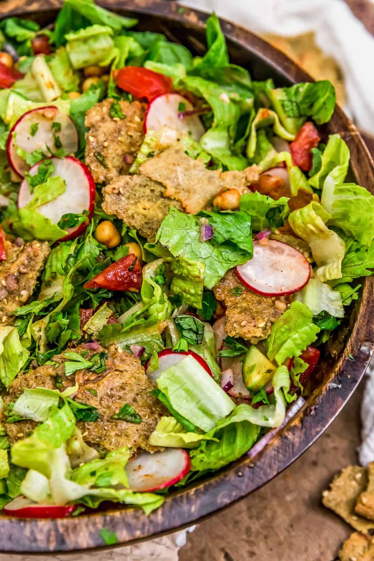 Oil Free Lebanese Fattoush