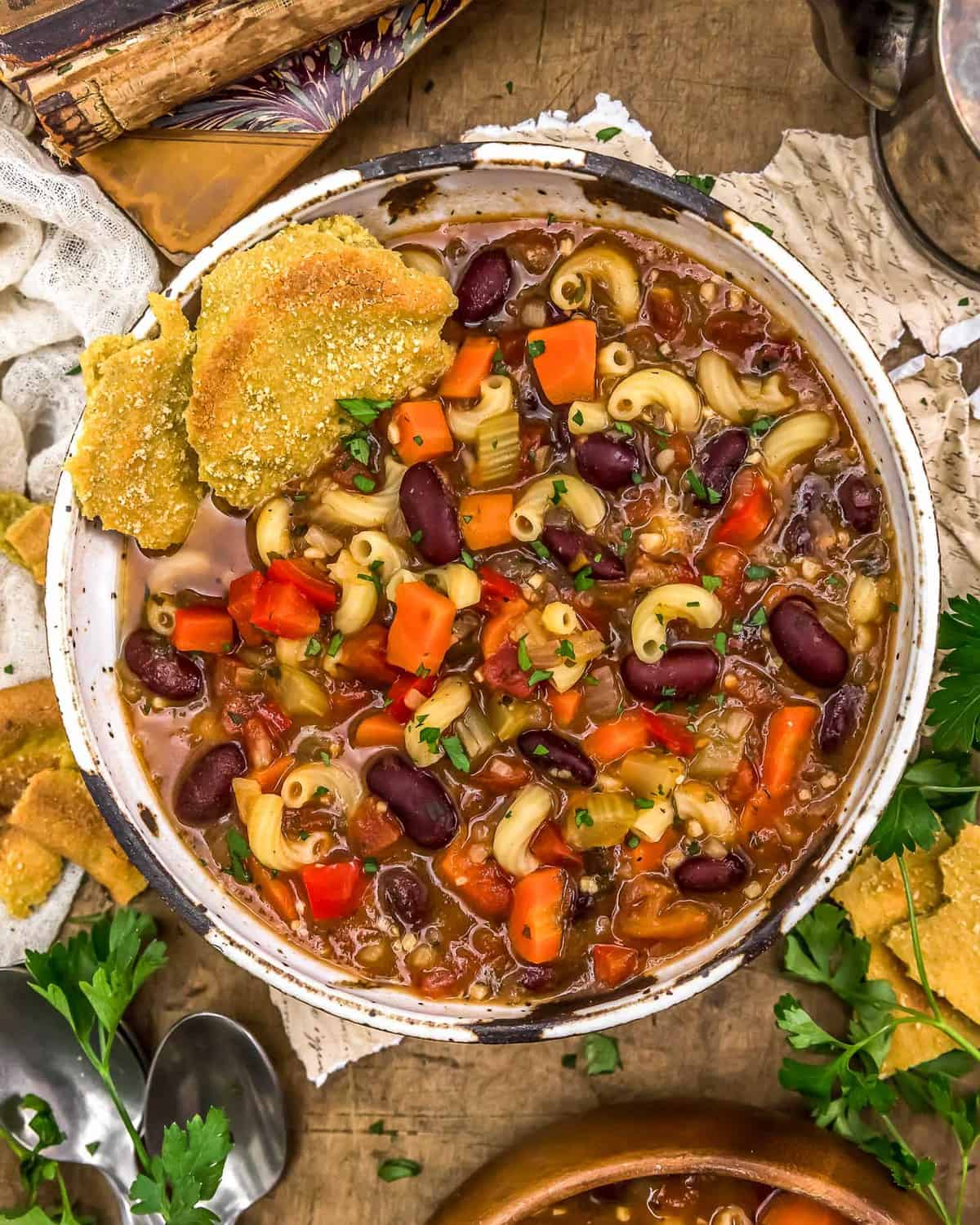 Bowl of Spicy Sicilian Soup