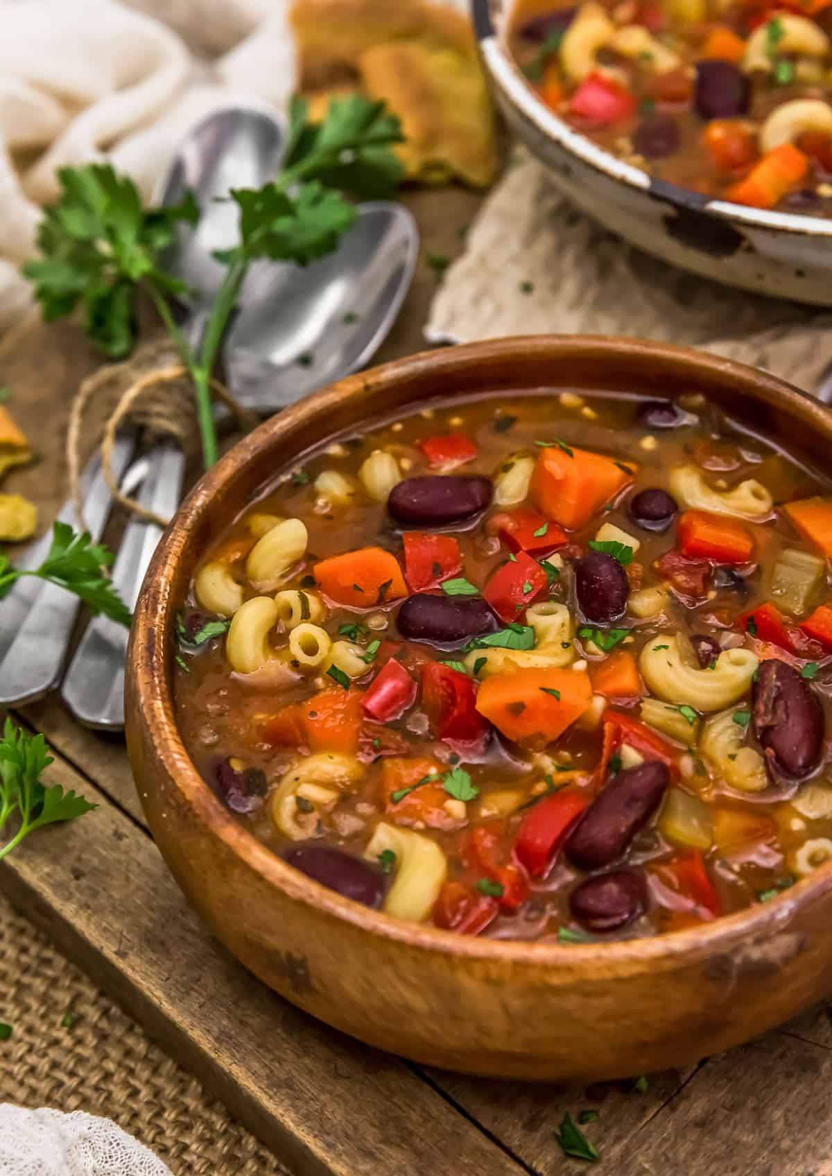 Spicy Sicilian Soup in bowl