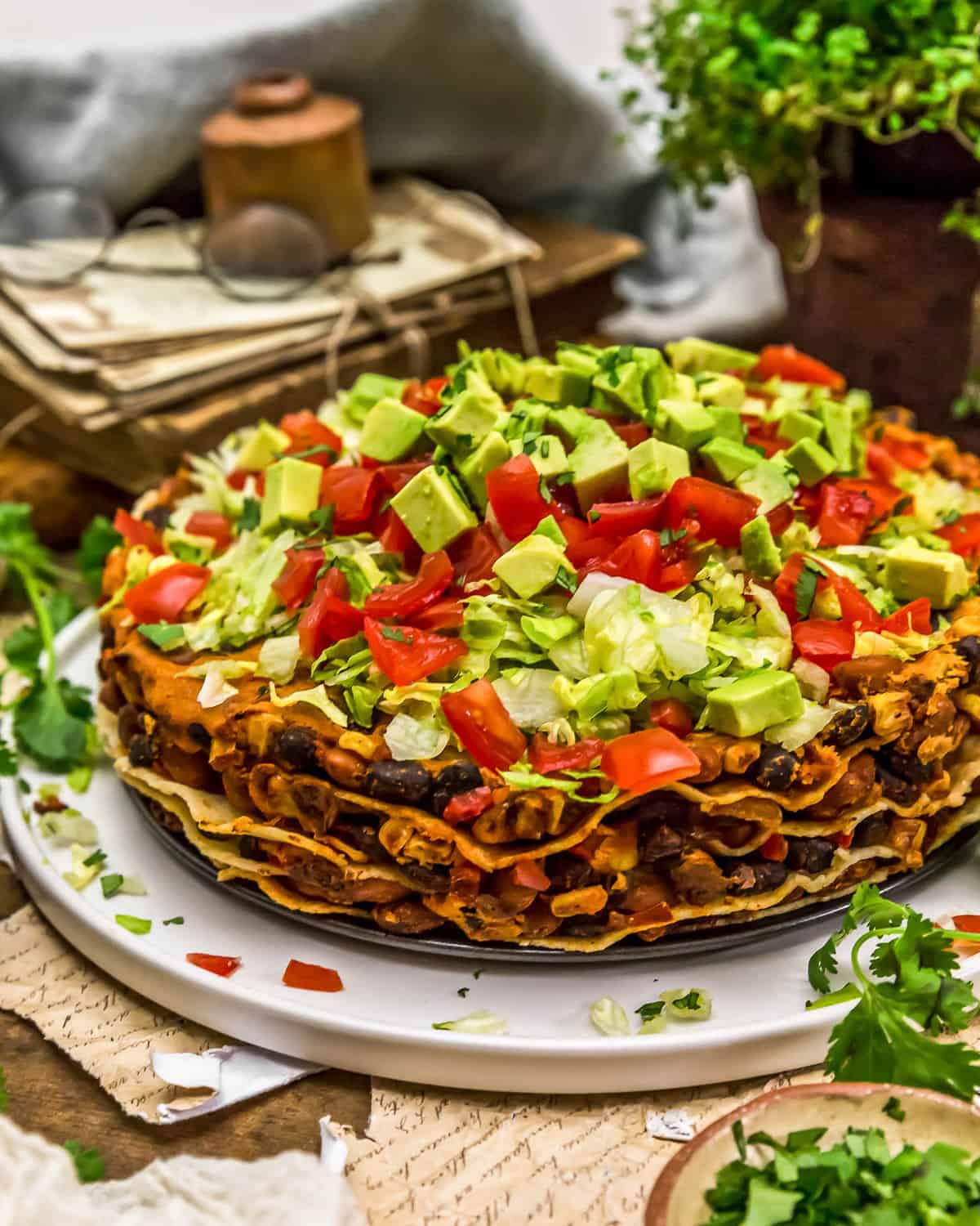 Layered Vegan Taco Pie