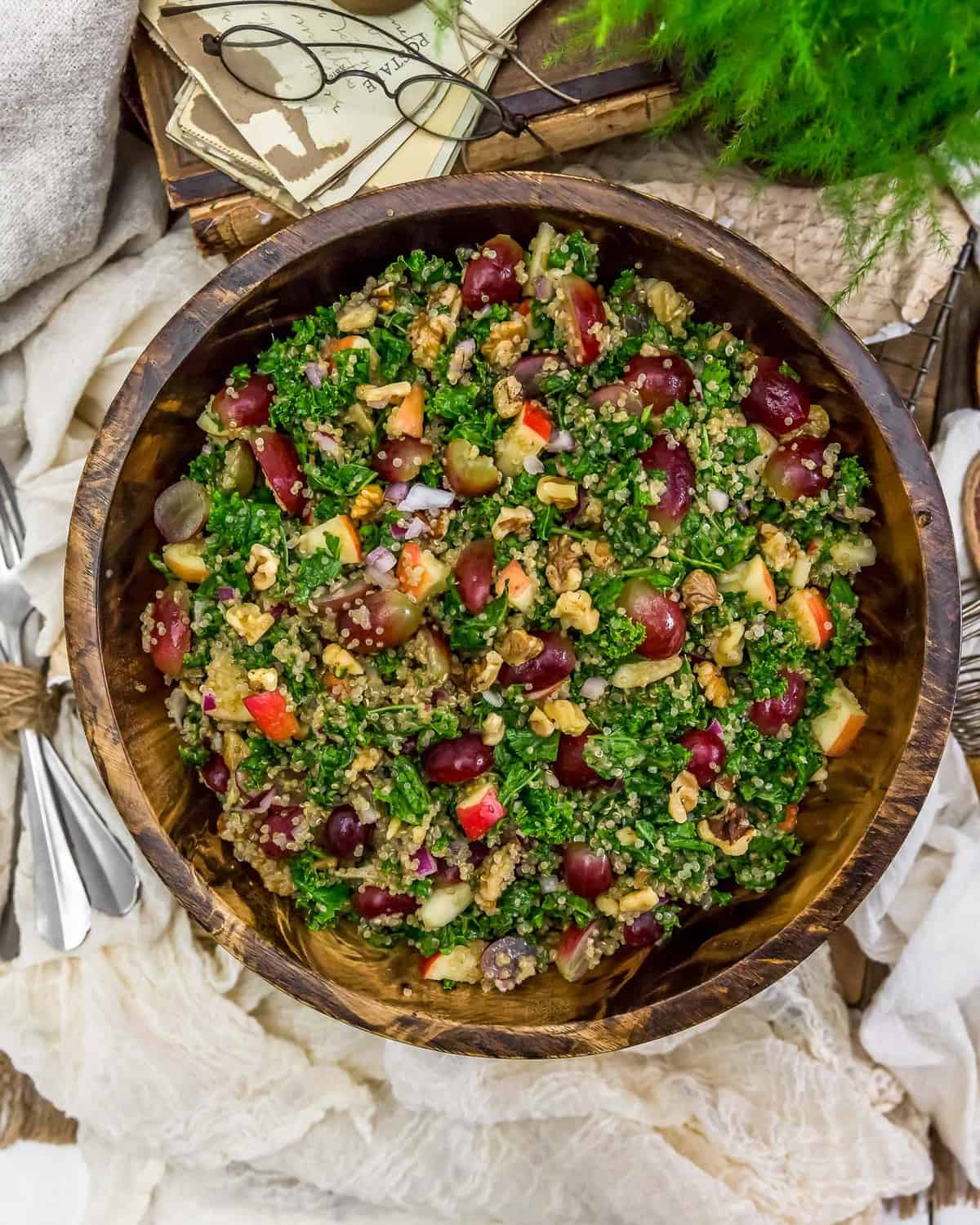 Bowl of Harvest Kale Quinoa Salad
