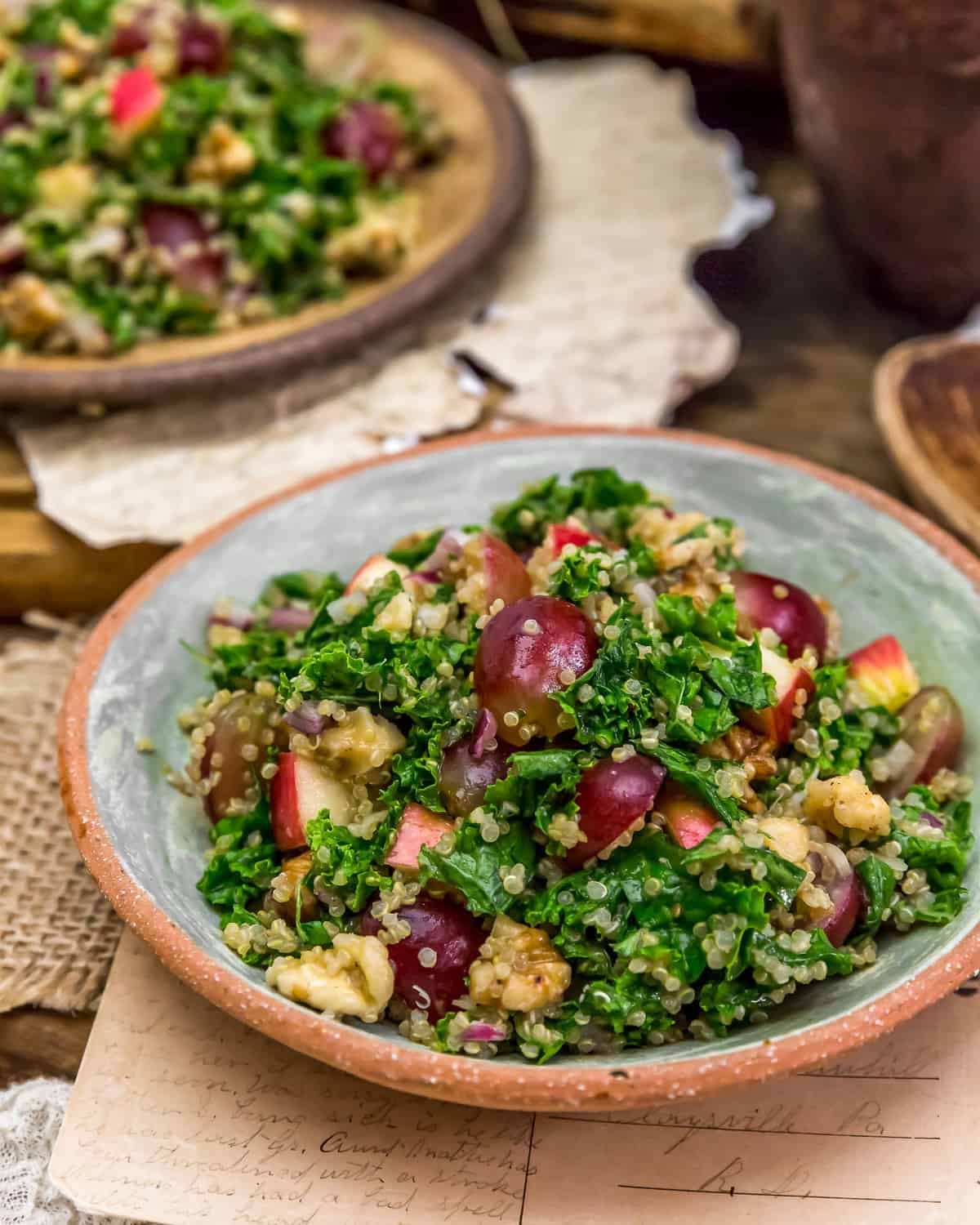 Harvest Kale Quinoa Salad Monkey And Me Kitchen Adventures