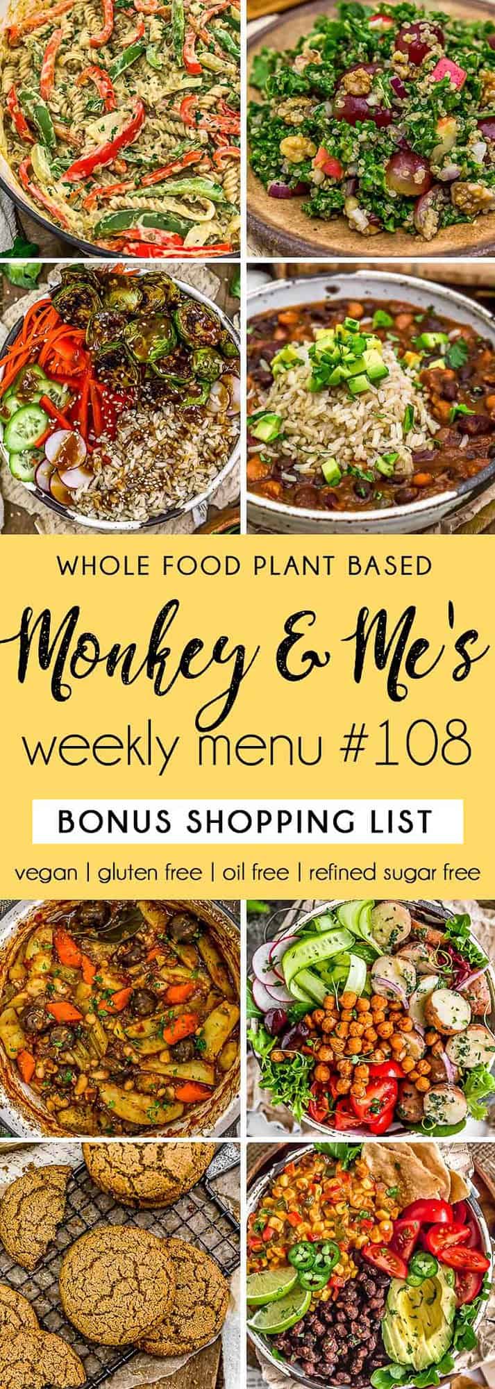 Monkey and Me's Menu 108 featuring 8 recipes