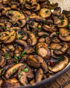 Simple Herbed Mushrooms - Monkey And Me Kitchen Adventures