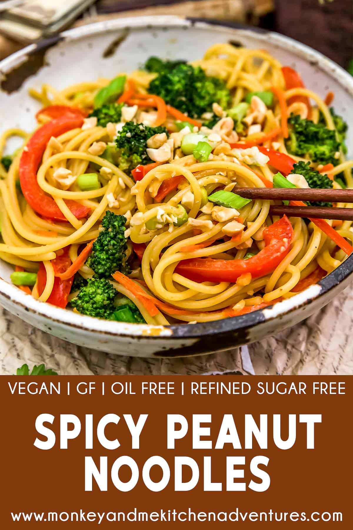 Spicy Peanut Noodles with text description