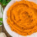 Close up of Sweet Potato Corn Mash