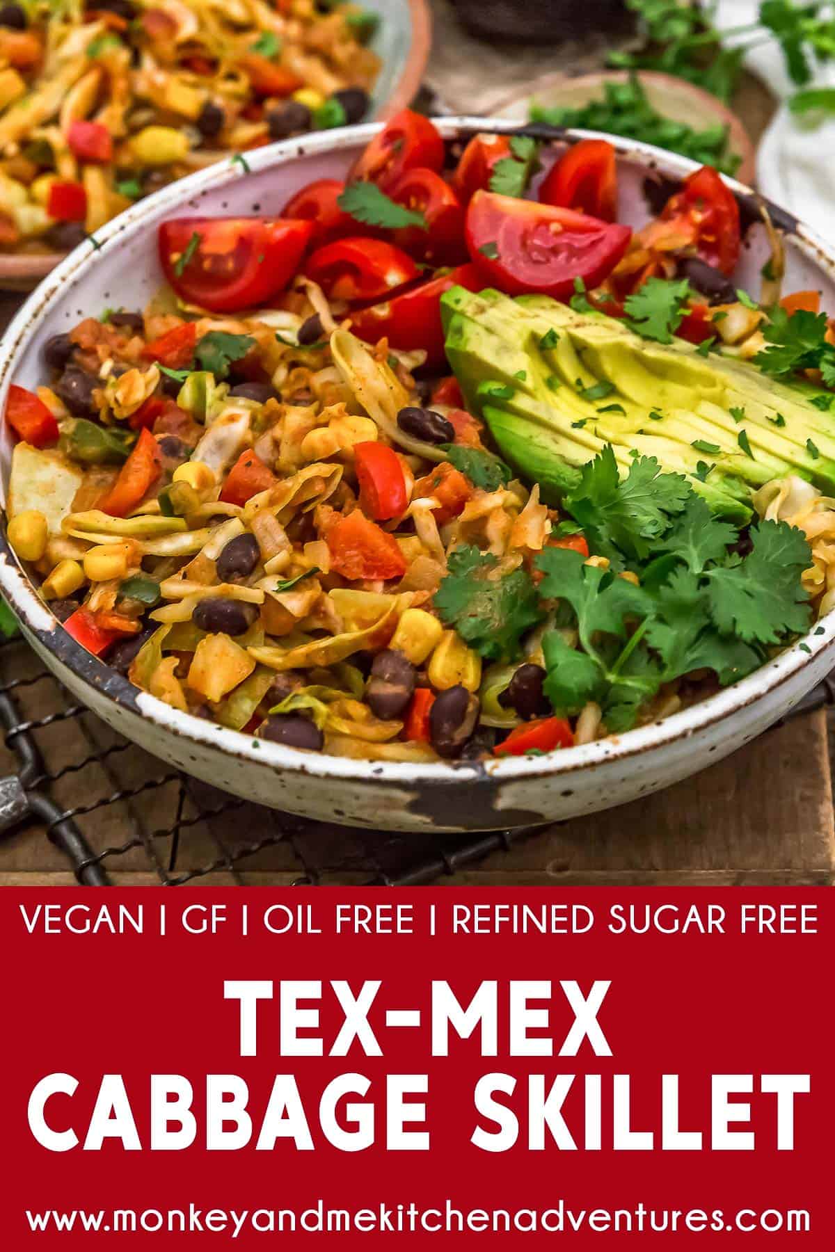 Tex-Mex Cabbage Skillet with text description